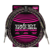 Ernie Ball 10ft Braided Instrument Cable Purple Python PO6427