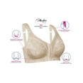 Playtex 18 Hour Supportive Flexible Back FrontClose Wireless Bra Black