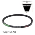 thumbnail image 2 of Uxcell Cogged V Belts 769mm Outside Circumference 15mm Width Rubber Drive Belt, 2 of 6