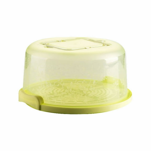 Round Cake Storage Box - with Handle, Inner Tray, Sealed - for Kitchen, Fridge, Cake/Bread Storage