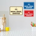 thumbnail image 3 of Signs ByLITA Classic Framed Wash, Rinse, Sanitize Sign (Black /Gold) - Small, 3 of 6