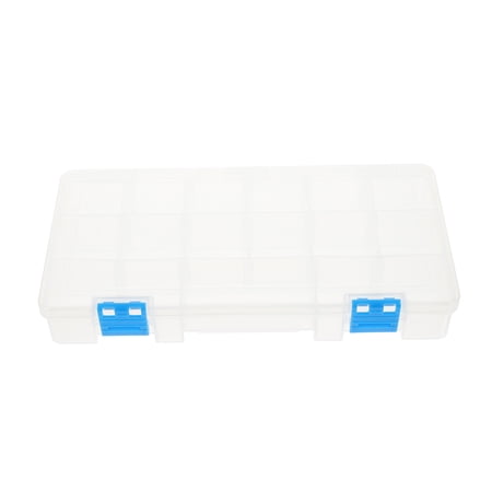 Masteelf Portable Transparent Plastic Storage Box for Electronics Hardware and Small Tools 7.8×5.5×3.1 Inches