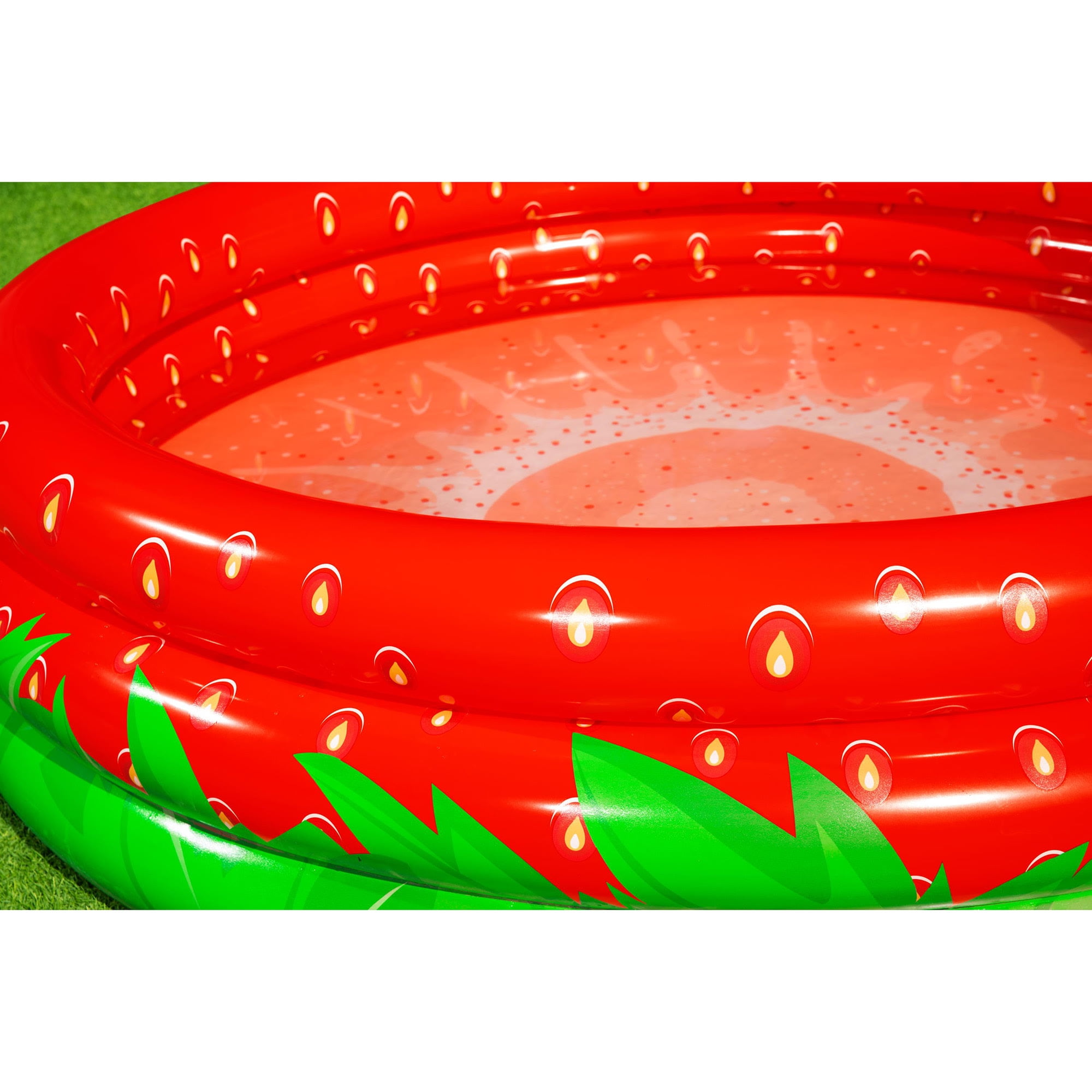 Bestway: H2OGO!Sweet Strawberry Pool - 66" x H15" - Inflatable 3-Ring Play Pool, Kids,103 Gallon, Ages 2+