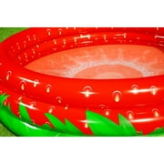 Bestway: H2OGO!Sweet Strawberry Pool - 66 x H15 - Inflatable 3-Ring Play Pool, Kids,103 Gallon, Ages 2+