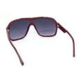 thumbnail image 4 of Mens Luxury Oversized Large Mogul Racer Plastic Fashion Sunglasses Black Burgundy - Navy, 4 of 4