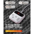 thumbnail image 2 of Memoryfield Full Size Electric Blanket, 72" x 84" Heated Blanket , Fast Heating, 10 Heat Settings & Auto Shut Off, Machine Washable, Gray, 2 of 9