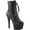 Black Faux Leather/Black Matte, variant on Women's Pleaser Aspire 1020 Ankle Boot