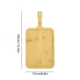 thumbnail image 3 of Bamboo Wood Cutting Board with Handle | Multipurpose Kitchen Chopping Board for Pizza, Bread, Cheese & Charcuterie | 3 Size Options | Eco-Friendly Serving Board for Fruits & Vegetables, 3 of 7
