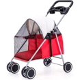 thumbnail image 1 of Cochecito para Mascotas Plegable, Transporte Portátil para Perros Pequeños, Gos, Conejos y Roedores, con Ventanas Multidireccionales y Almohadilla Extraíble, para Exteriores, 1 of 5