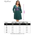 thumbnail image 5 of Yesfashion Women's Plus Size V-Neck Long Sleeve Dress with Pockets – Casual Flowy Maxi Dress for Everyday Wear, 5 of 9