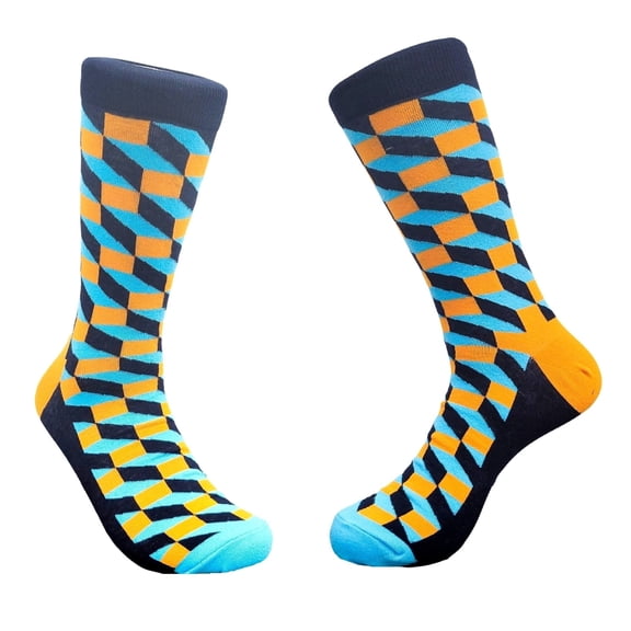 Three Dimensional (3D) Patterned Socks from the Sock Panda (Adult Large - Men's Shoe Sizes 8-12)