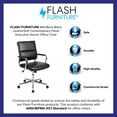 thumbnail image 4 of Flash Furniture Hansel Mid-Back Black LeatherSoft Contemporary Panel Executive Swivel Office Chair, 4 of 15
