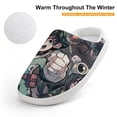 thumbnail image 4 of Cartoon My Hero Academia Kid's Cotton Slippers Winter Warm Soft Plush Slippers with Rubber Sole Non-Slip Indoor Outdoor Slip on Shoes Fluffy House Slippers For Boys Girls Teen, 4 of 8