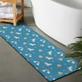 thumbnail image 2 of Blue Cartoon Unicorn Rainbow Cloud Star Balloon Bathroom Rugs Mat,Non Slip Microfiber Bathroom Rug,Rubber Backing,Soft Bathroom Mats for Bathroom Floor,Tub and Shower,47x17in(120x43cm), 2 of 5