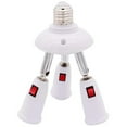 thumbnail image 5 of EROCK E26/E27 Connector with Switch Light Bulb Socket Splitter Adjustable Bulbs Socket, 5 of 16