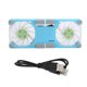 thumbnail image 1 of Almohadilla de enfriamiento para computadora portátil, soporte para refrigerador de radiador plegable USB, luz portátil con soporte antideslizante (azul), 1 of 5