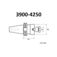 thumbnail image 2 of 32 X 60mm BT40 V-Flange Shell Mill Arbor 3900-4250, 2 of 2