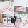 thumbnail image 6 of 2 Piece Floral Flowers Spring Rug Kitchen Rug Set, Decor Kitchen Rugs, Absorbent Non-Slip Washable Floor Mats, Home Indoor Runner Rugs 17"x47"+17"x30", 6 of 7