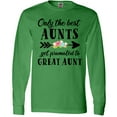 thumbnail image 3 of Inktastic Only the Best Aunts Get Promoted to Great Aunt Long Sleeve T-Shirt, 3 of 5
