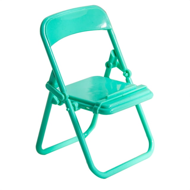 Support de Téléphone Mobile, Support de Téléphone en Forme de Chaise Pliable Compact pour Bureau Crème Jaune, Vert Menthe, Violet Raisin, Rose