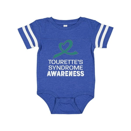 

Inktastic Tourettes Syndrome Awareness- teal ribbon Gift Baby Boy or Baby Girl Bodysuit