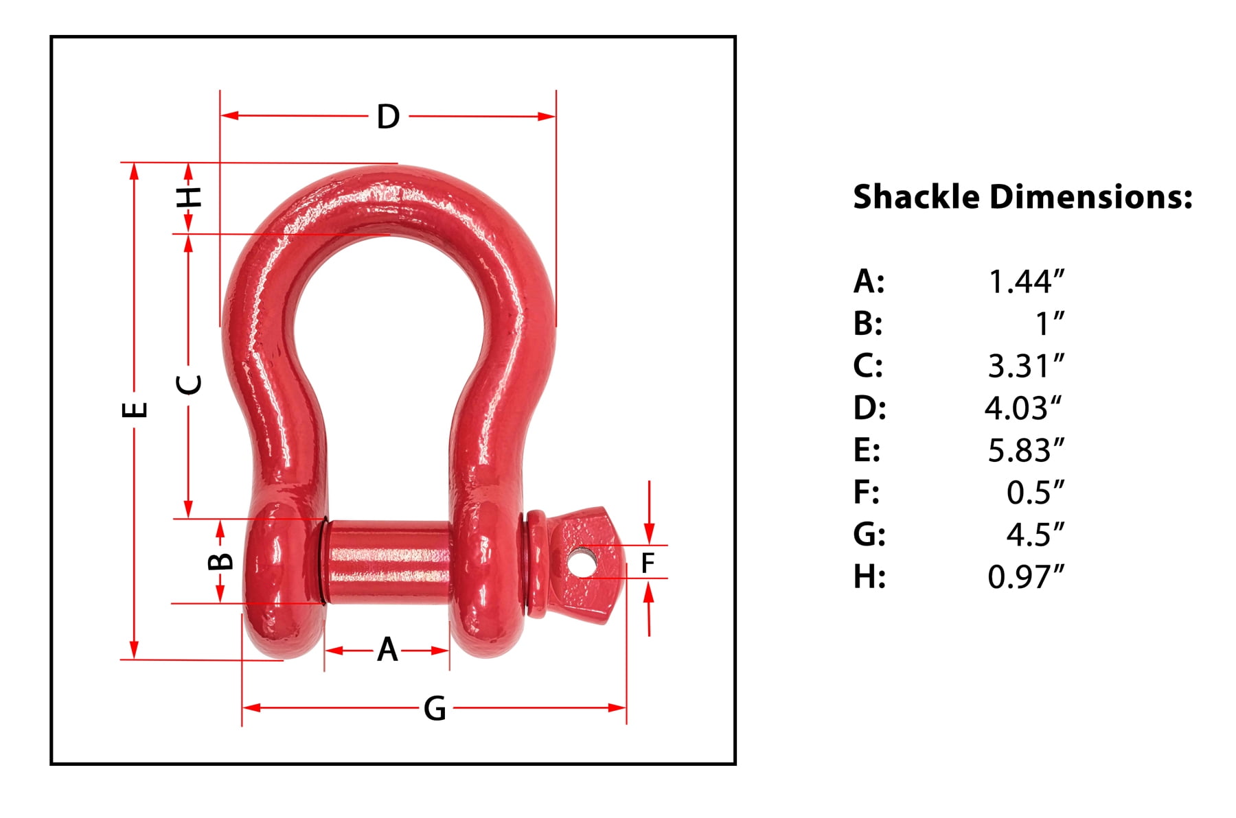 7/8" Anchor Shackle Forged Carbon Steel w/Alloy Screw Pin WLL 6.50 Tons (13,000 lbs) | Double Rust Protection Heavy Duty D Ring Shackle for Towing, Rigging & Vehicle Recovery (4 Pack)