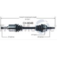 thumbnail image 1 of TrakMotive CH-8048 Axe de CV Remplacement Premium OE; Longueur Compressée 25.16 Pouces, 1 of 3