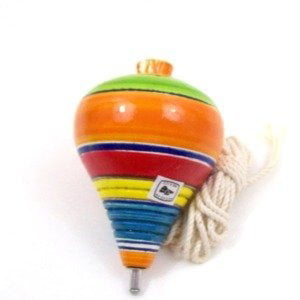 1 pcs Turkish Traditional Wooden Ball Spinner Top Trompo Wooden Spinning Rope  1 