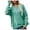 Green, variant on Vedolay Sweaters Fall Womens Striped Fashion 2023 Sweaters Collared Oversized Pullover Tunic Tops,Pink M