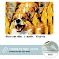 thumbnail image 2 of Corgi Dog Kitchen Rugs Indoor Rug Door Mats - Polyester, Non-Slip, Machine Washable, 2 of 6