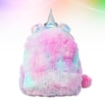 thumbnail image 4 of EeaseMX Mochila de unicornio para niños pequeños, juguete de animales, bolsa de refrigerio para guardería, bolsa de peluche para niños pequeños en edad preescolar (rosa), 4 of 8