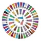 thumbnail image 1 of 120 piezas llavero borlas multicolor cuero falso borla colgantes para DIY Llavero artesanal, 30 colores, 1 of 9