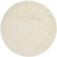 thumbnail image 3 of Safavieh Flokati Ivory Shag Rug - Round 6', 3 of 3