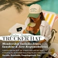 thumbnail image 3 of Margarita Social Club Hat, Embroidered Trucker Hat For Women And Men, Retro Cocktail Baseball Cap, Funny Summer Party Gift Idea, 3 of 5