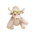 thumbnail image 2 of Juguetes de piscina, juguetes para bebés, juguetes para niños pequeños, vaca de las Tierras Altas de Escocia realista, peluche articulado con pelo largo, muñeca de tela, 2 of 6