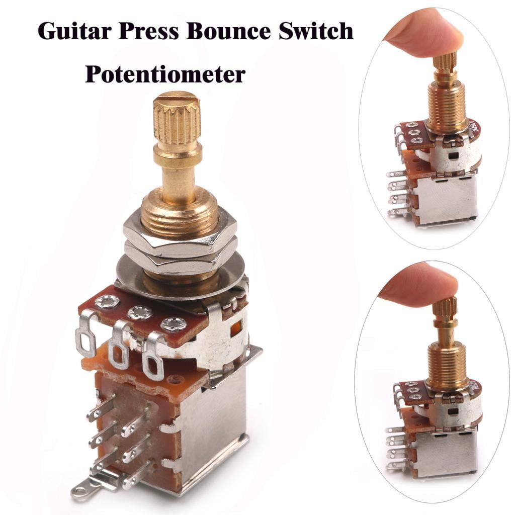 ammoon Electric Guitar Volume Push Pull Mini Control Pot Potentiometer B250K Accessory 