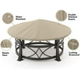 thumbnail image 4 of Covermates Round Firepit Top Cover – Water-Resistant Polyester, Adjustable Buckle Straps, Fire Pit Covers, Round TOP 42-48 Diameter, Khaki, 4 of 8