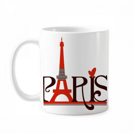 

Eiffel Tower Paris France Country City Culture Mug Pottery Cerac Coffee Porcelain Cup Tableware