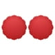 thumbnail image 1 of Juego de 2 manteles individuales redondos de silicona Uxcell, manteles de 14" para mesa de comedor, resistentes al calor, impermeables y a prueba de aceite, color rojo, 1 of 7