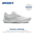 thumbnail image 2 of Zapatillas Brooks Adrenaline GTS 24 para correr con soporte, blancas, 2 of 6