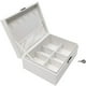 thumbnail image 2 of Organizador de caja de joyería Estuche de almacenamiento de cuero PU con cerradura de 2 capas | Gran capacidad con compartimentos extraíbles | Forro flocado | Pendiente Collar Porta Anillos, 2 of 5