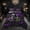 Black Purple A, variant on Feelyou Purple Skull Rose M Letter Full Size Comforter Sets for Women Girls, Vintage Western Gothic Bedding Comforter Set, Black Reversible, 3 Pieces, 1 Comforter and 2 Pillowcases