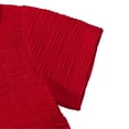 thumbnail image 5 of CUZIBR Boys Kids Baby Summer Short Outfits Short Sleeve Solid Color Button Down Lapel Shirts Blouse And Shorts Casual Two Piece Playwear Fashion Soft Relaxed Fit Sets Trendy Clothes,Red,3-4 Years, 5 of 8