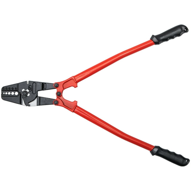 KFFKFF 24" Hand Swager Cable Wire Rope Cutter Swage 1/16" 3/32" 1/8" 5/32" 3/16" Aluminum Sleeves Copper