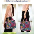 thumbnail image 4 of FORMRS Womens Corduroy Tote Bag Crossbody Shoulder Handbag with Pocket, Charming Floral Pattern, 4 of 7
