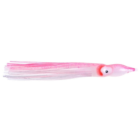 Danielson Rigged Mini Squid Bait Saltwater Trolling Lure UV Clear/Pink 2 1/2 4-pack