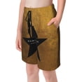 thumbnail image 2 of Hamilton The Musical Boy'S Swim Trunks Quick Dry Board Shorts Kids Beach Swim Shorts Bathing Suits Swimsuit, 2 of 8