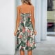 thumbnail image 5 of Moda mujer vestidos verano impresión Casual cuello en V sin mangas vacaciones Mini vestido Fridja  hjkh5996, 5 of 7