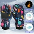 thumbnail image 7 of Hwmodou Waterproof Toddler Mittens Windproof Boys Ski Skating Kids Snowboarding Winter Snow Size Outdoor Girls Camouflage Gloves Kids Gloves, 7 of 7