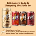 thumbnail image 5 of JOLT Modern Soda - Cream Soda, Zero Sugar, 80mg Caffeine, Vitamins B6 B12 B5, Prebiotics, Taurine, Alpha GPC, Green Coffee Bean Caffeine, No Fruit Juice, 1g Prebiotic Fiber, 12 fl oz (4 cans), 5 of 5